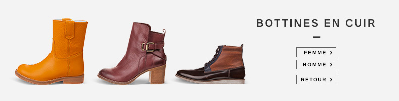 Bottines en cuir