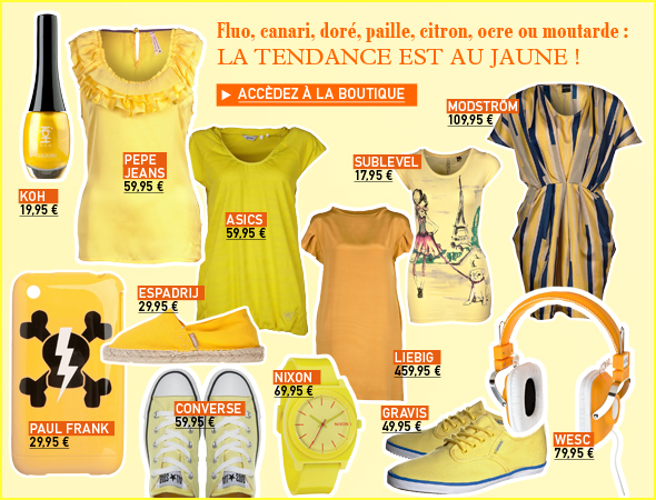 La tendance JAUNE !