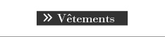 V&ecirc;tements LUXE