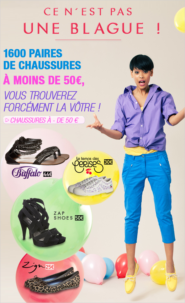 Plus de 1600 paire de chaussures pour femme &agrave; moins de 50 &euro; : vous trouverez forc&eacute;ment la v&ocirc;tre! 