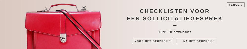 Checklist voor het sollicitatiegesprek