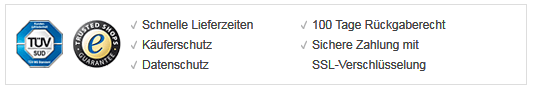 Sicheres Einkaufen mit Trusted Shops und TÜV Süd