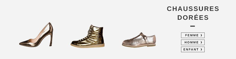 chaussure noir et doré
