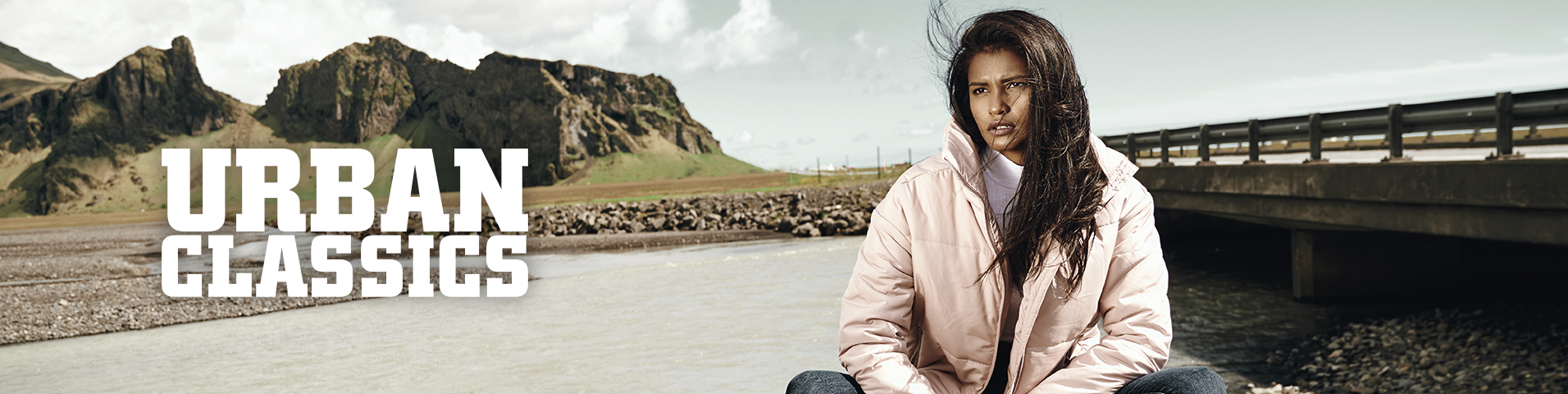 Urban Classics Damen T-Shirt Kleid - Loose Fit Jersey Washed Look