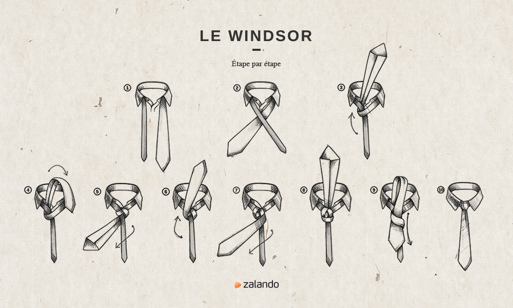 Le Windsor Taille Onesize un nœud de cravate simple et rapide sur Zalando